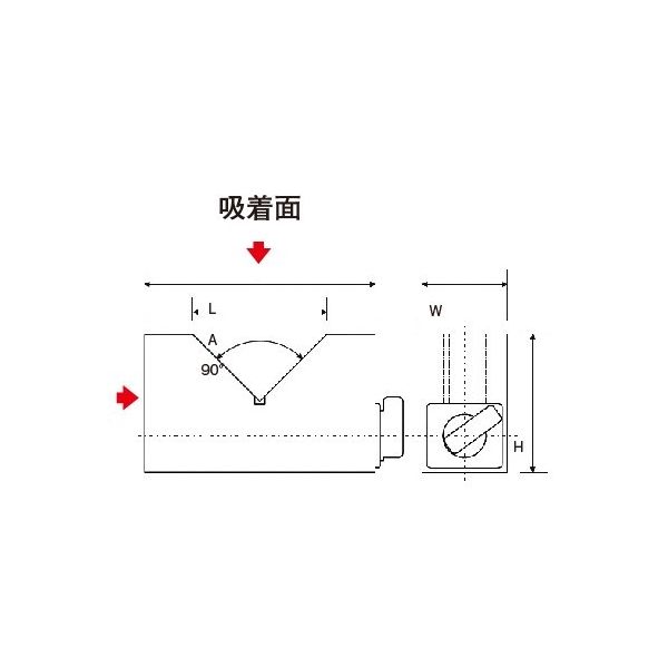 ジーネット GIGA ギガ・セレクション V型マグネット GSM-V50 1式（直送