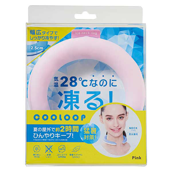 コジット COOLOOP アイスネックリング　ピンク 93107 1個（直送品）