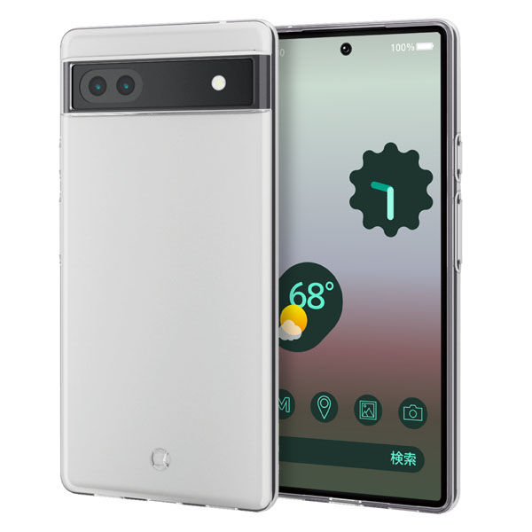 Google Pixel 6a ケース カバー ソフト 弾力性 ストラップホール付 透明 PM-P221UCTCR エレコム 1個（直送品）