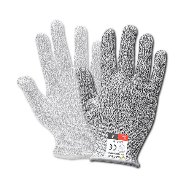 耐切創手袋 1双 XLサイズ 耐切創レベル5 FDA食品安全基準適合 軍手 男女兼用 作業用 防災グッズ（直送品）