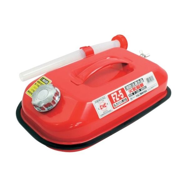 大自工業 メルテック ガソリン携行缶5L FZ-5 1缶 405-6478（直送品）