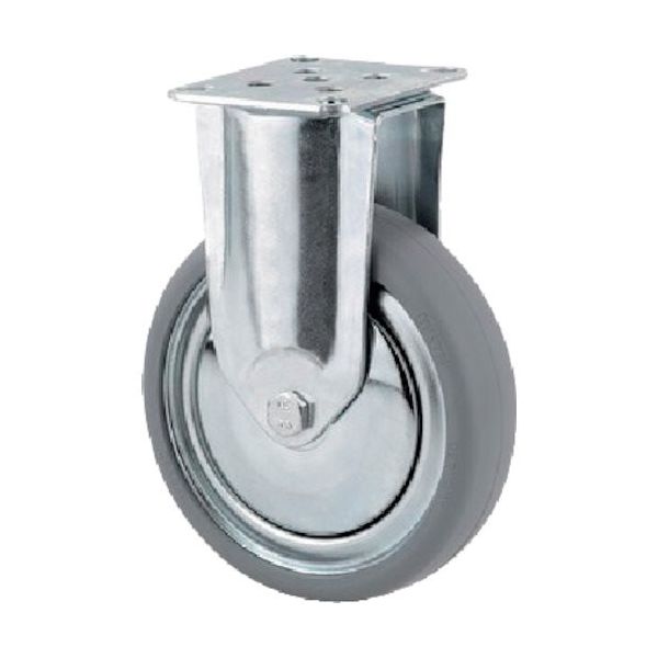 テンテキャスター プレート式キャスター"AGILA(タイヤ痕レスタイプ) φ125 固定式 2478DIK125P50 1個（直送品）