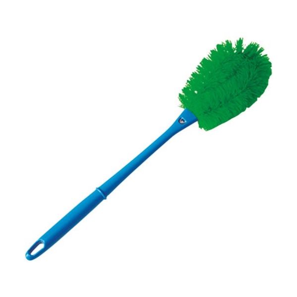 バーテック バーキュート柄付たわしMサイズソフト緑 柄(青) BCTABHーMSG 63307401 1個 201-6877（直送品）
