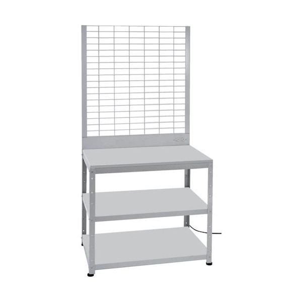 トラスコ中山 TRUSCO スーパーラックデスク型メッシュパネル式 コンセント付 アジャスター付 BDD-993L1TNCW 1台（直送品）
