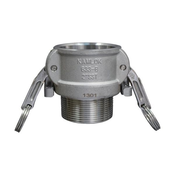 トヨックス カムロック ツインロックタイプカプラー オネジ ステンレス 633ーBBL 4インチ SST 633-BBL-4-SST 1個（直送品）