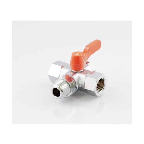 アソー ASOH 外×内ネジ型(Tポート)(RoHS指令相当品) PT3/8×PT3/8 BX-4333R-S1 1個 270-9759（直送品）