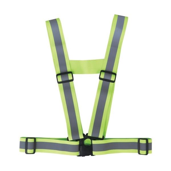 福徳産業 福徳 伸縮幅広反射ベスト #9700-Y 1枚 326-2585（直送品）