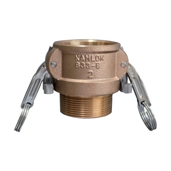 トヨックス カムロック ツインロックタイプカプラー オネジ ブロンズ 633ーBBL 1インチ BR 633-BBL-1-BR 1個（直送品）