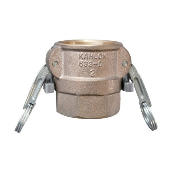 トヨックス カムロック ツインロックタイプカプラー メネジ ブロンズ 633ーDBL 3インチ BR 633-DBL-3-BR 1個（直送品）