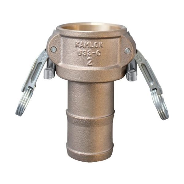 トヨックス カムロック ツインロックタイプカプラー ホースシャンク ブロンズ 633ーCL 2インチ BR 633-CL-2-BR 1個（直送品）