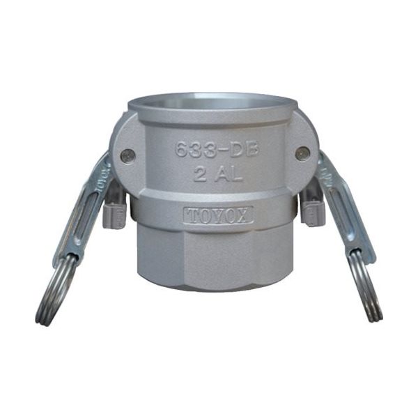 トヨックス カムロック ツインロックタイプカプラー メネジ アルミ 633ーDBL 3/4インチ AL 633-DBL-3/4-AL 1個（直送品）