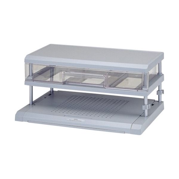 ヒマラヤ化学工業所 ヒマラヤ化学 パソコンラック 引出付 4603 22型 グレー 485×332×220 460343 1個（直送品）