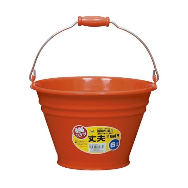 ヒマラヤ化学工業所 ヒマラヤ化学 カラーバケツ 6012 6型 レッド 290パイ×185 002734 1個 334-8118（直送品）