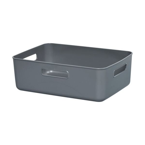 ヒマラヤ化学工業所 ヒマラヤ化学 1388 やわらかBOX/ワイド浅型 ダークグレー 364×259×120 138853 1個（直送品）