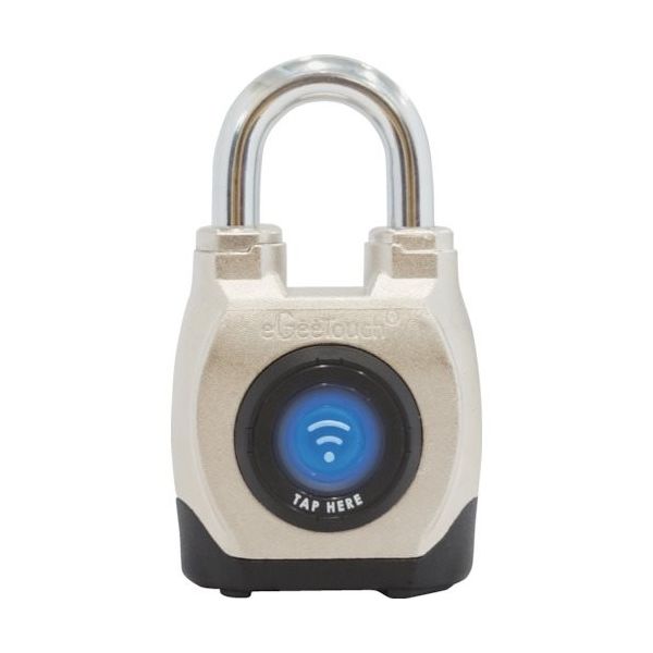 JSBTECH 【在庫限り特価】eGeeTouch防水スマートパドロック(ショートシャックル) 5-02201-94 1個（直送品）