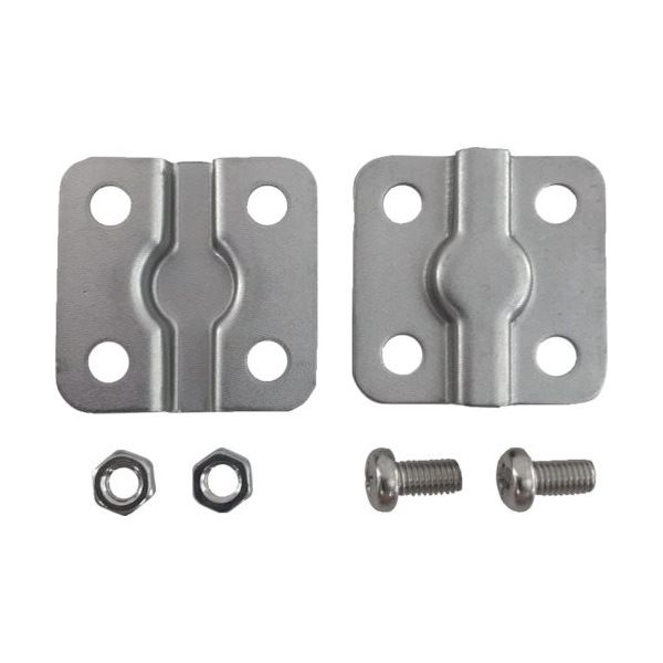 DAIDОHANT ステンレス フェンス金具 35 x 35mm [M5なべ小ねじ・M5六角ナット付] (6セット) 10179587（直送品）