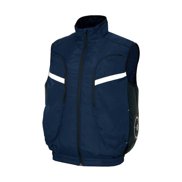 アイトス 物流作業対応型空調服ベスト(空調服TM) ネイビー S AZ50195-008-S 1着 368-5655（直送品）