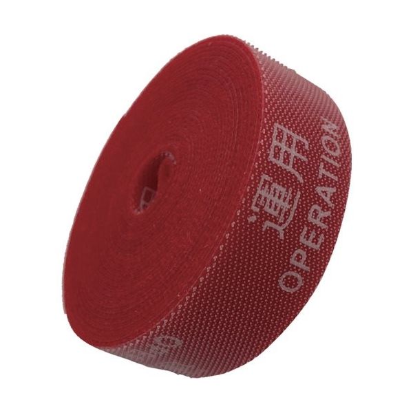 アイマーク IM 多機能表示バンド 20mm*3M 運用 OPERATION 赤 AMTKB3 1巻 383-8333（直送品）