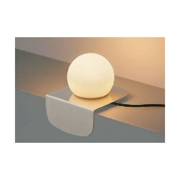 コイズミ 住宅・店舗用照明 非調光 電球色 LED一体型 シリコンセード テーブルスタンド 白銅色 60W相当 AT51303 1台（直送品）