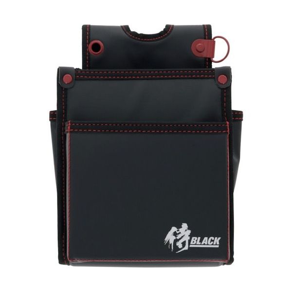 高儀 侍BLACK 薄型電工腰袋 2段SRBTー12 806024064 1個 388-5079（直送品）