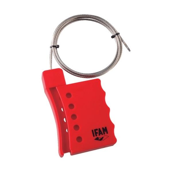 IFAM イファム ロックアウト用ケーブルロック 5穴 1.8m 000467 1個 385-7049（直送品）