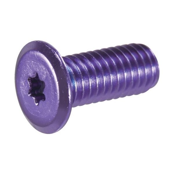 トラスコ中山 TRUSCO ヘックスローブ超極低頭ねじ アルミ アルマイト紫 M3×8 4本入 B193-0308 1パック(4本)（直送品）