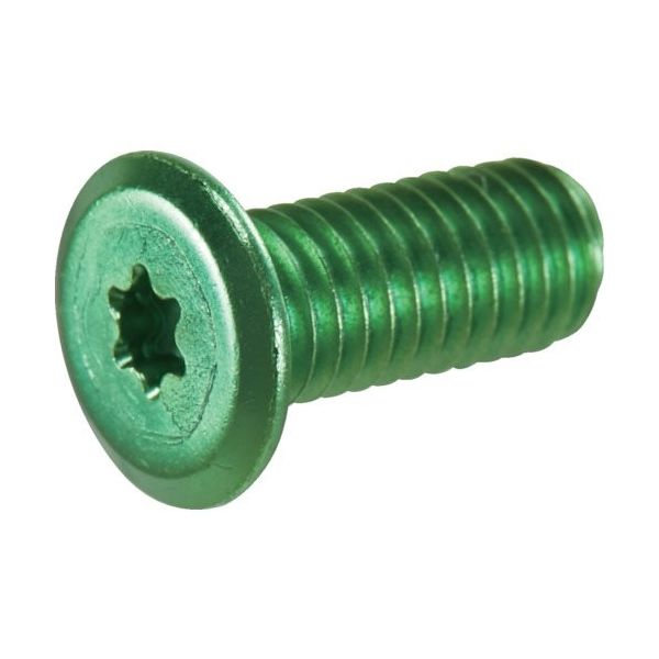 トラスコ中山 TRUSCO ヘックスローブ超極低頭ねじ アルミ アルマイト緑 M6×12 4本入 B192-0612 1パック(4本)（直送品）