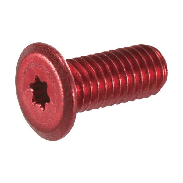 トラスコ中山 TRUSCO ヘックスローブ超極低頭ねじ アルミ アルマイト赤 M5×20 4本入 B194-0520 1パック(4本)（直送品）