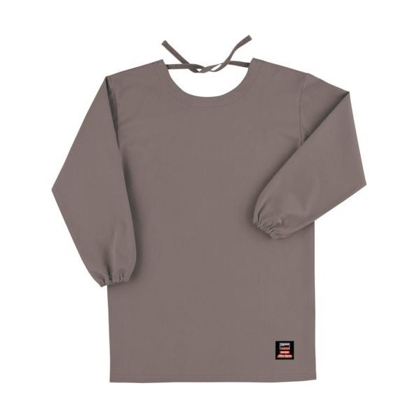 トラスコ中山 TRUSCO 防炎割烹着(エプロン)ロング グレー(マックスダイナ) APB-200F GL 1着 380-9486（直送品）