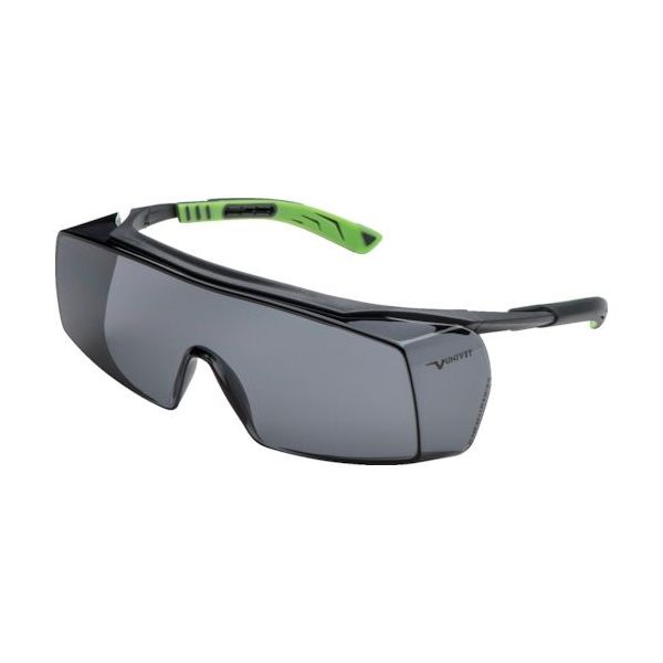 Univet ユニベット 一眼型保護メガネ オーバーグラス 5X7 グレーレンズ 5X7.01.11.02 1個 380-0800（直送品）
