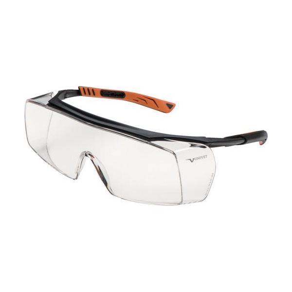 Univet 一眼型保護メガネ オーバーグラス 5X7 5X7.01.00.00 1個 380-0782（直送品）