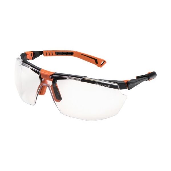 Univet ユニベット 一眼型保護メガネ 5X1 ブラック×オレンジ 5X1.40.02.00 1個 380-0779（直送品）