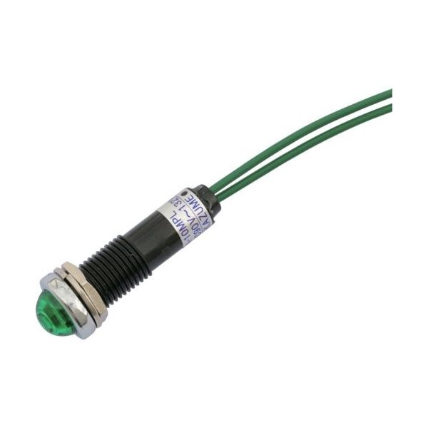 坂詰製作所 サカズメ LED表示灯 DAー10MPL (AC/DC100V接続)φ10 緑 DA-10MPL-AC/DC100V-G 1個（直送品）
