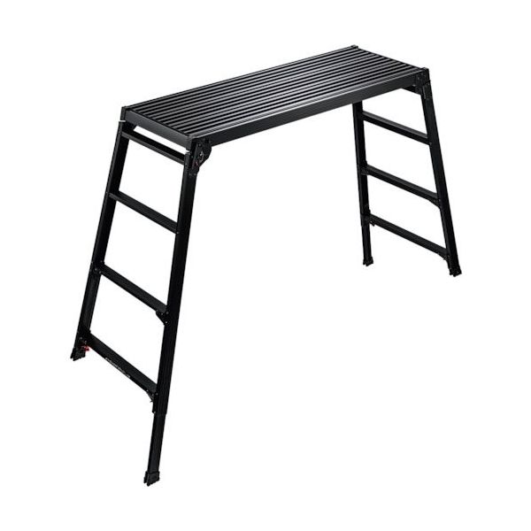 長谷川工業 ハセガワ 脚部伸縮式足場台(ブラックレーベル) DRSWBー1200(10061) DRSWB-1200 1台 336-0005（直送品）