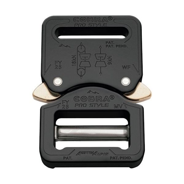 AUSTRIALPIN ALPIN COBRAプロスタイル バックル 25MM ブラック VF FY25KVF 1個 336-3543（直送品）