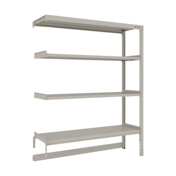 TRUSCO スチールラック M2型軽中量棚 台車天板収納型 1460X450XH1800 4段 連結 M2-DB6544B 1台（直送品）