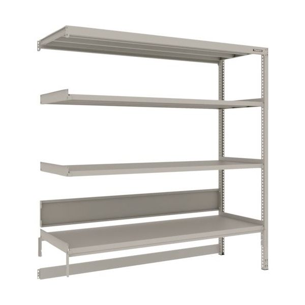 TRUSCO スチールラック M2型軽中量棚 台車天板収納型 1760X600XH1800 4段 連結 M2-DB6664B 1台（直送品）