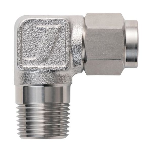潤工社 ステンレス継手 エルボ(ミリ系列) 10×8mm PT3/8 L-10X8-PT3/8-SUS 1個 383-2084（直送品）