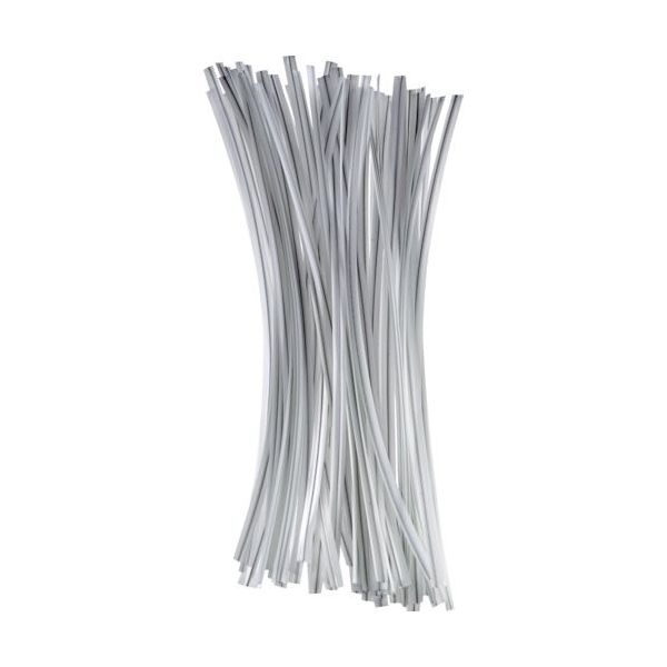 トラスコ中山 TRUSCO 園芸用ビニールタイ 幅4mm×長さ150mm 白 100本入 GVT150-100-W 1袋(100本)（直送品）