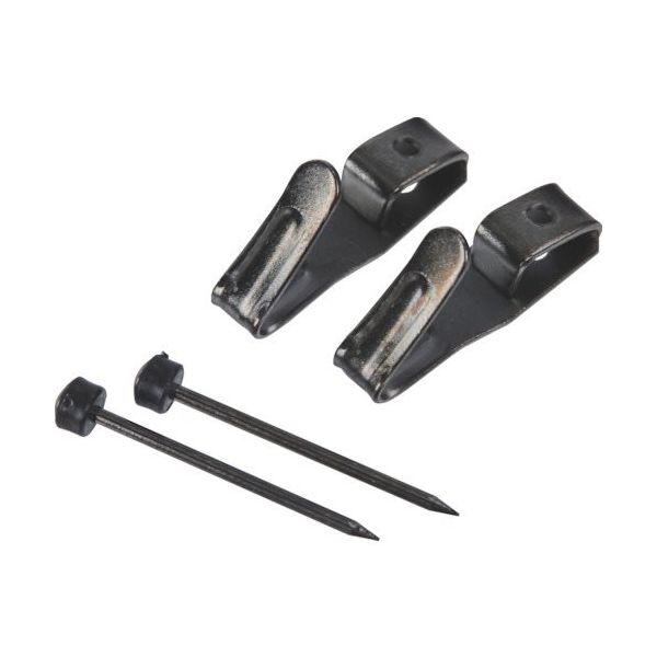 トラスコ中山 TRUSCO 石膏ボード木壁用フック 1本針 黒 FRW-1001 1袋(2本) 380-7415（直送品）