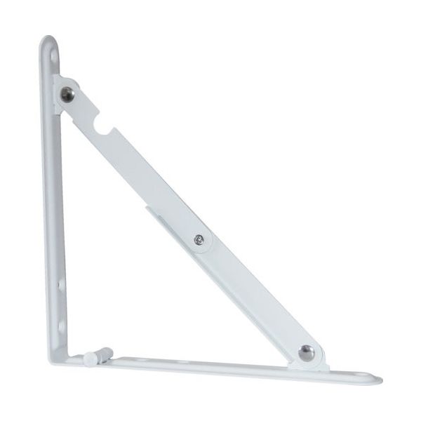 トラスコ中山 TRUSCO 折り畳み棚受 300mm 白色 LTO-300-W 1本 396-3997（直送品）