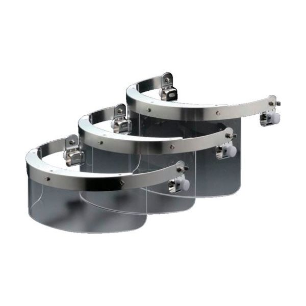 ミドリ安全 防災面 ヘルメット取付・半面シールド型 MBー126H 中 M1 M 1個 821-9575（直送品）