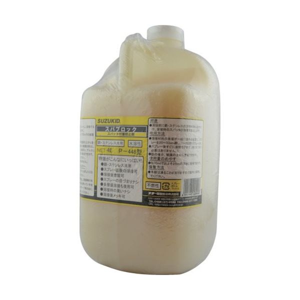 スター電器製造 SUZUKID スパッタ付着防止剤 スパブロック4L入 P-448 1個 161-5295（直送品）