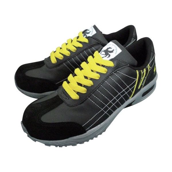 日進ゴム 日進 静電耐滑樹脂先芯入りスニーカー 黒 26.5cm V211BK-26.5 1足 134-1506（直送品）
