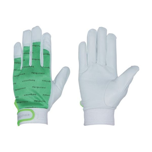 ペンギンエースジャパン ペンギンエース 国産牛本革手袋 エレカー (グリーン・Mサイズ) TH-509M 1双 175-3204（直送品）