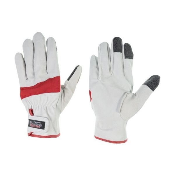ペンギンエースジャパン ペンギンエース 豚革手袋 レスキューフォース レッド M RF-1 RED 1双 175-1724（直送品）
