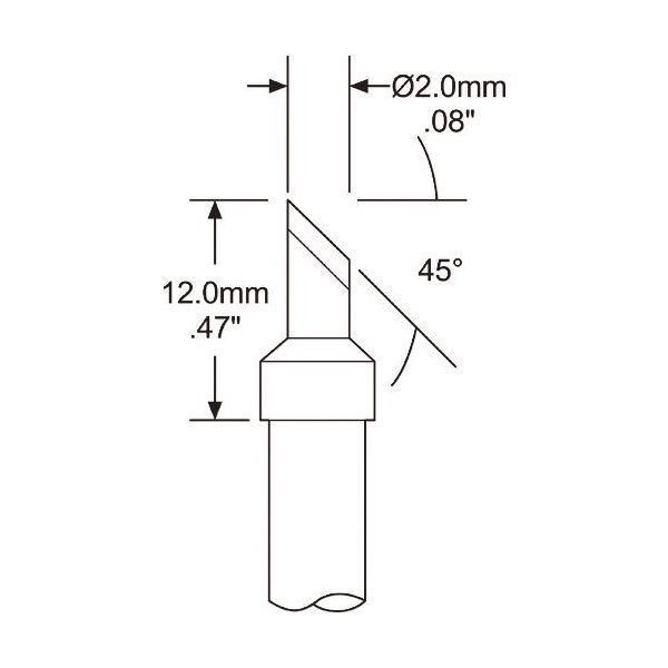 オーケー・インターナショナル メトカル Metcal MFRー1160・SPー200シリーズ チップカートリッジ SSC-J72CT 1本（直送品）