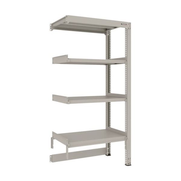 TRUSCO スチールラック M3型中量棚 台車天板収納型 W900XD571XH1800 4段 連結 M3-DB6364B（直送品）