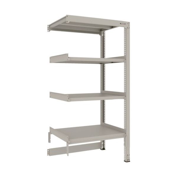 TRUSCO スチールラック M3型中量棚 台車天板収納型 H1800XW900XD721 4段 連結 M3-DB6374B（直送品）