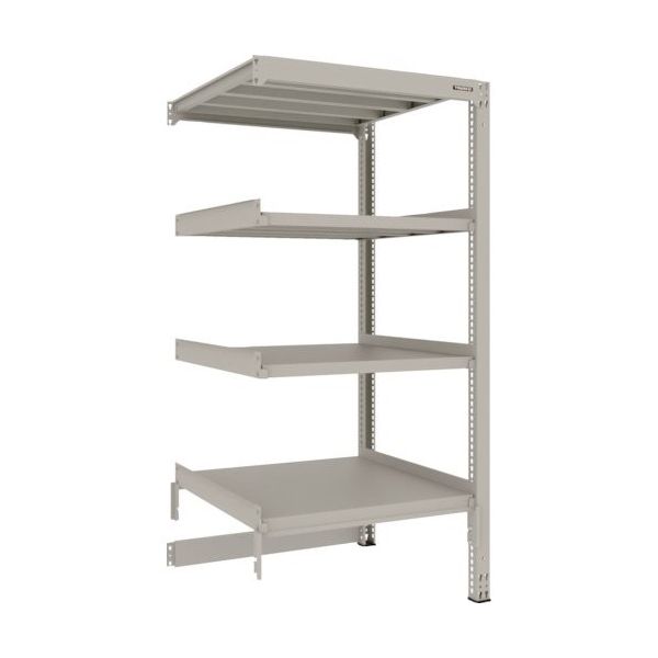 TRUSCO スチールラック M3型中量棚 台車天板収納型 H1800XW900XD921 4段 連結 M3-DB6394B（直送品）